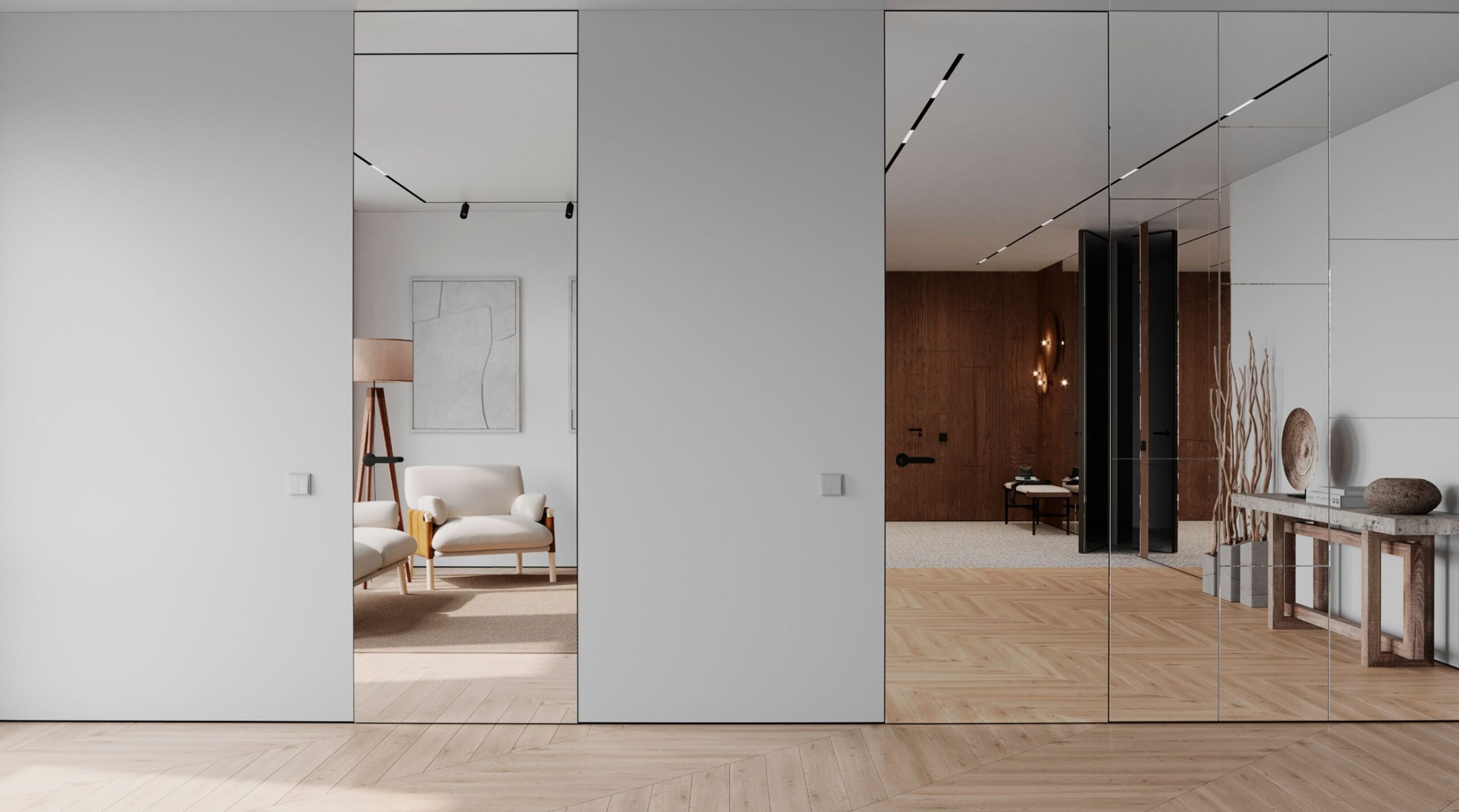 drzwi ukryte intiri zabudowy remont drzwi loft